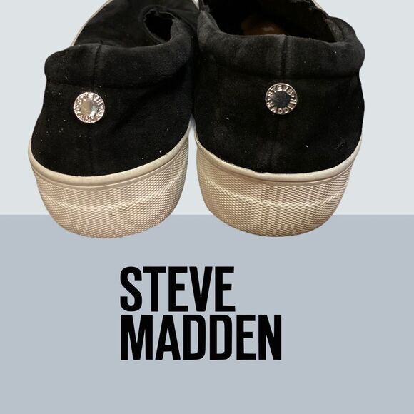 Steve Madden "Gills" Black Platform Sneakers 9.5 - Picture 4 of 5